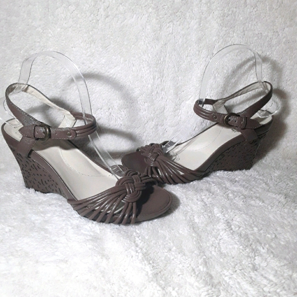 Umberto Raffini Brown Leather Wedges Size 39